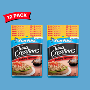 StarKist Tuna Creations Hickory Smoked, 2.6 Oz, Pack of 12, Model PP-GRCE36388