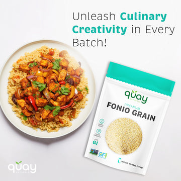 Quay Naturals Fonio Super-Grain - African Ancient Super-Grain - Superfood Grain - Substitute & Alternative For Couscous, Quinoa