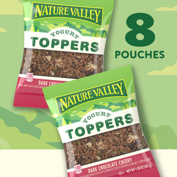 Nature Valley Yogurt Toppers, Dark Chocolate Cherry, 8 Pouches, 8.4 Oz