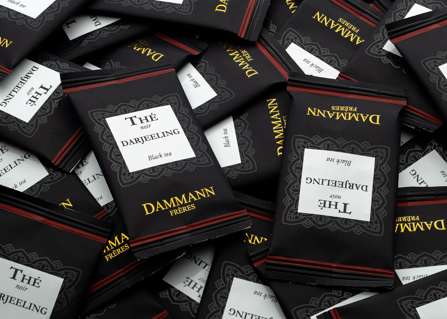 Dammann Freres Darjeeling Tea Bags, Premium Black Tea, Individually Wrapped, 24 Count, Model 4971