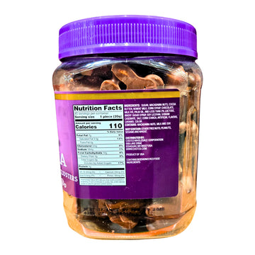 Milk Chocolate Salted Caramel Macadamia Clusters, 32 Oz, 2 Pack With Bonus Bag Sealer Clip By Rh940