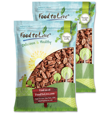 Pecan Halves, 14 Pounds - Raw Pecan Nuts, Large Size, Unsalted, Unsweetened, Vegan, Kosher, Shelled, Bulk. Good source of Magnes