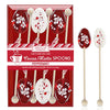 Melville Candy Hot Cocoa/Latte Peppermint Spoon Gift Set – Spoons & Lollipops On Wooden Ball Sticks – Made In The Usa Stirrers For Hot Cocoa, Lattes, Coffee, & Hot Beverages - Individually Wrapped (6-Count, Peppermint)