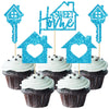Gyufise 24 Pack Sweet Home Cupcake Toppers House Warming Decorations Welcome New Home Cupcake Picks for Housewarming Party Cake