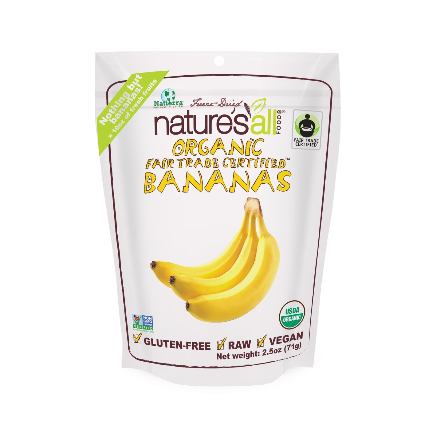 Organic Raw Banana Dried Fruit 2.50 Ounces (Case Of 12)