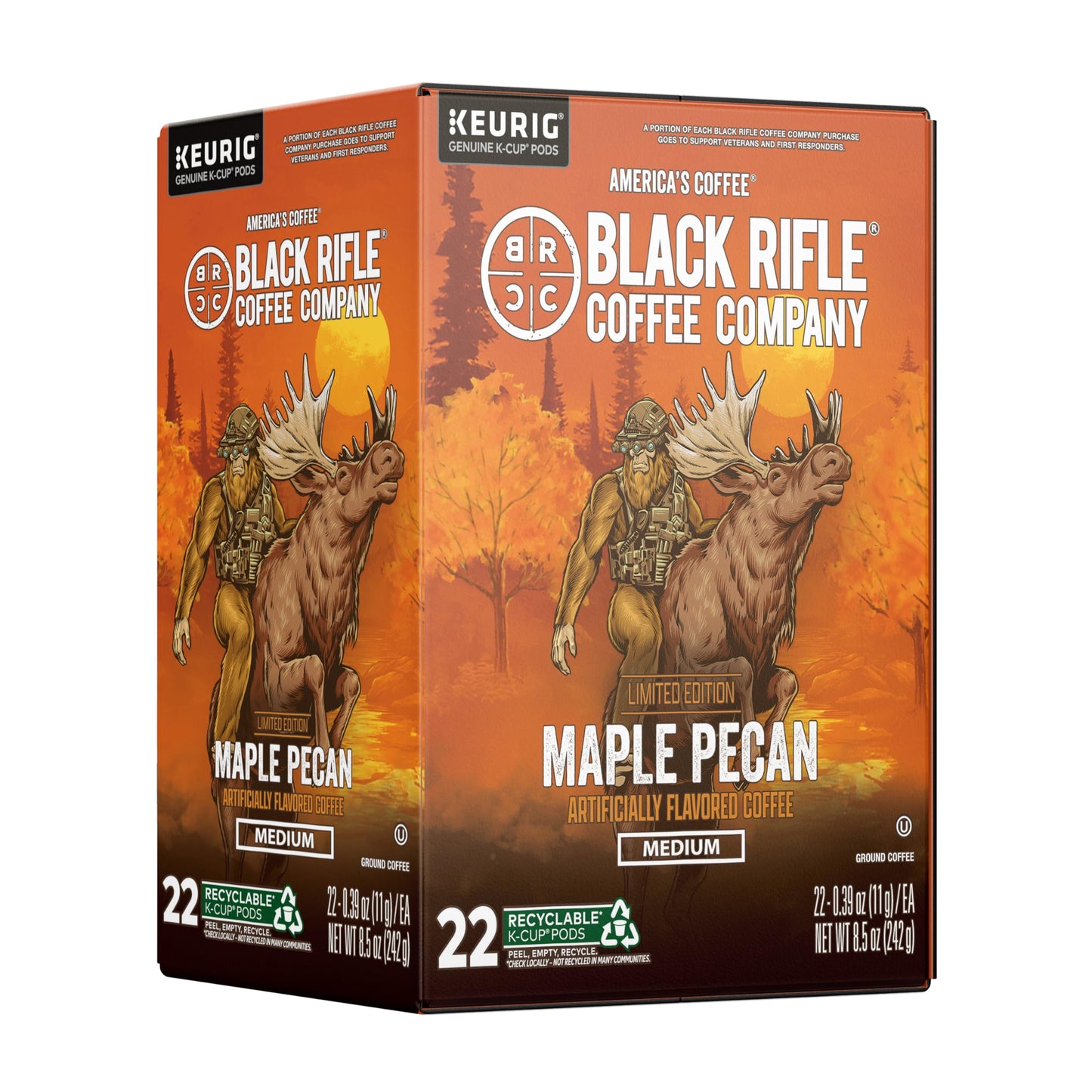 Black Coffee Company Maple Pecan - 22 Count