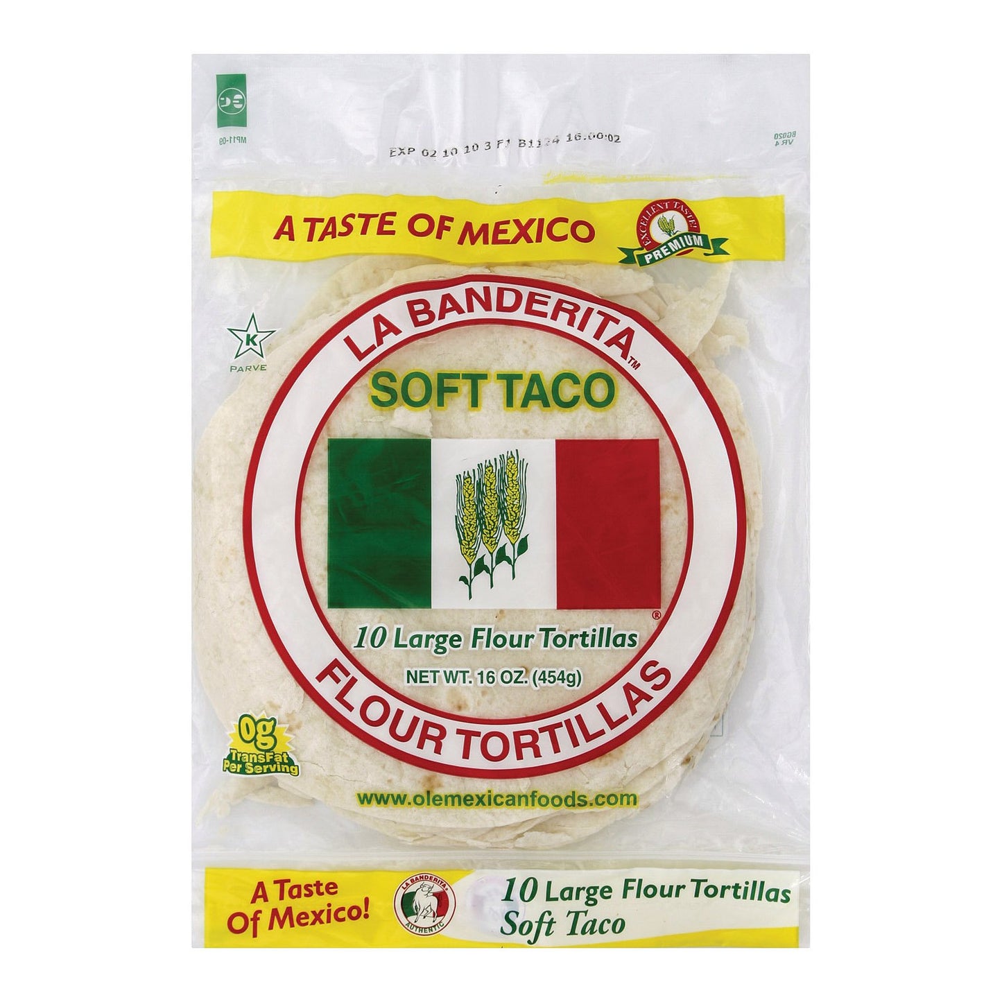 La Banderita Tortilla Soft Taco Flour 8In