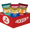 Jacksons Classic Kettle Potato Chips (Variety Pack, 5 oz, Pack of 7) - Made with Premium Avacado Oil, Sea Salt, Salt & Vinegar a