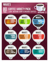 Maud'S Original Flavored Coffee Pods Variety Pack, 80 Ct | 9 Assorted Coffee Flavors | 100% Arabica Roasted Coffee | Solar Energ
