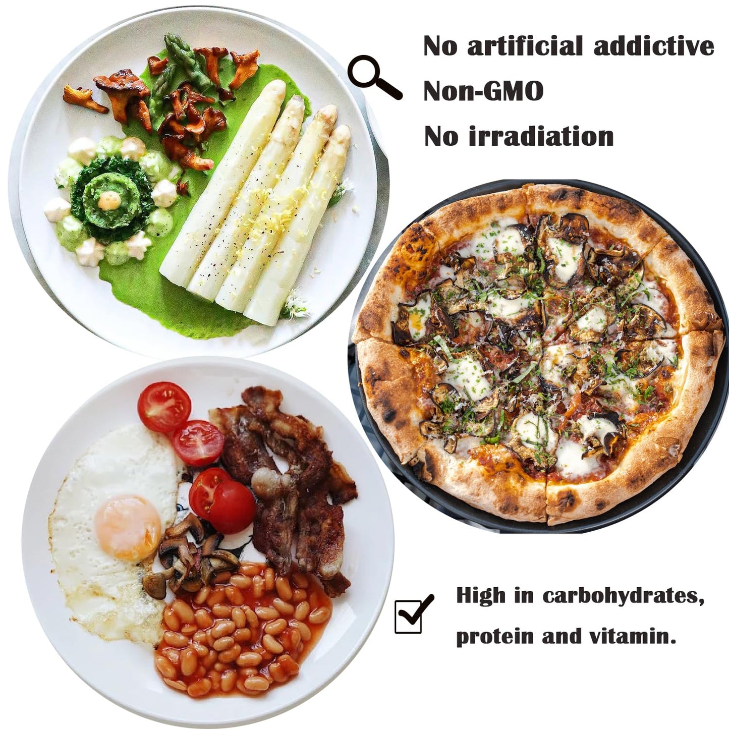 Vigorous Mountains Dried Assorted Mushrooms Granules For Cooking Including Shiitakes Champignon Porcini Oyster Culinary Mushrooms 3.81 Ounce, 108G