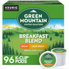 Green Mountain Coffee Roasters Breakfast Blend Decaf Coffee, Keurig Single Serve K-Cup Pods, Light Roast, 96 Count