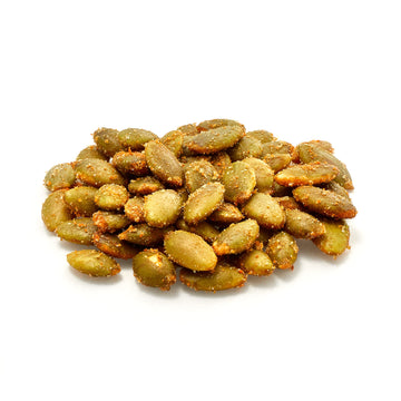 Yupik Spicy Buffalo Pumpkin Seeds, 1 Lb, Kosher, Gmo-Free, Roasted Seeds, Spicy Seasoning, Source Of Fibre & Protein, Savory Sna
