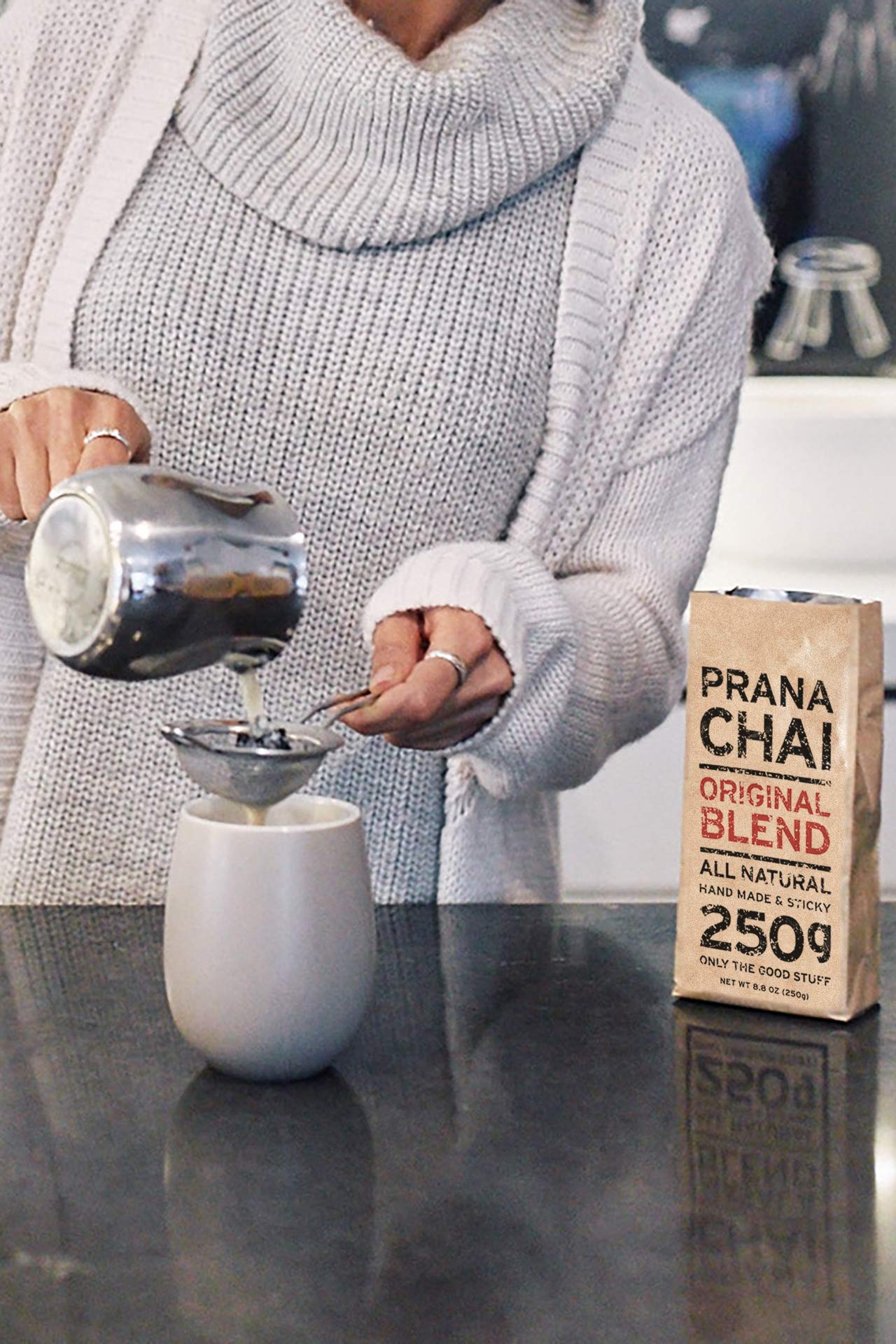 Prana Chai Original Masala Blend 250 G - All-Natural, No Sugars, No Syrups, No Concentrates, No Preservatives. Only The Good Stu