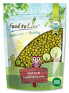 Food to Live Organic Mung Beans, 8 Ounces - Non-GMO, Whole Dried Beans, Green Gram, Sproutable, Kosher, Sirtfood. Good Source of