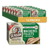 Season Mackerel in Olive Oil - Skinless & Boneless, Wild Caught, Keto Snacks, Canned Mackerel Fillets, Full of Vitamins, Low in