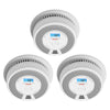 X-Sense 10-Year Battery Combination Smoke Carbon Monoxide Alarm Detector With Large Lcd Display, Standalone Model, 3-Pack