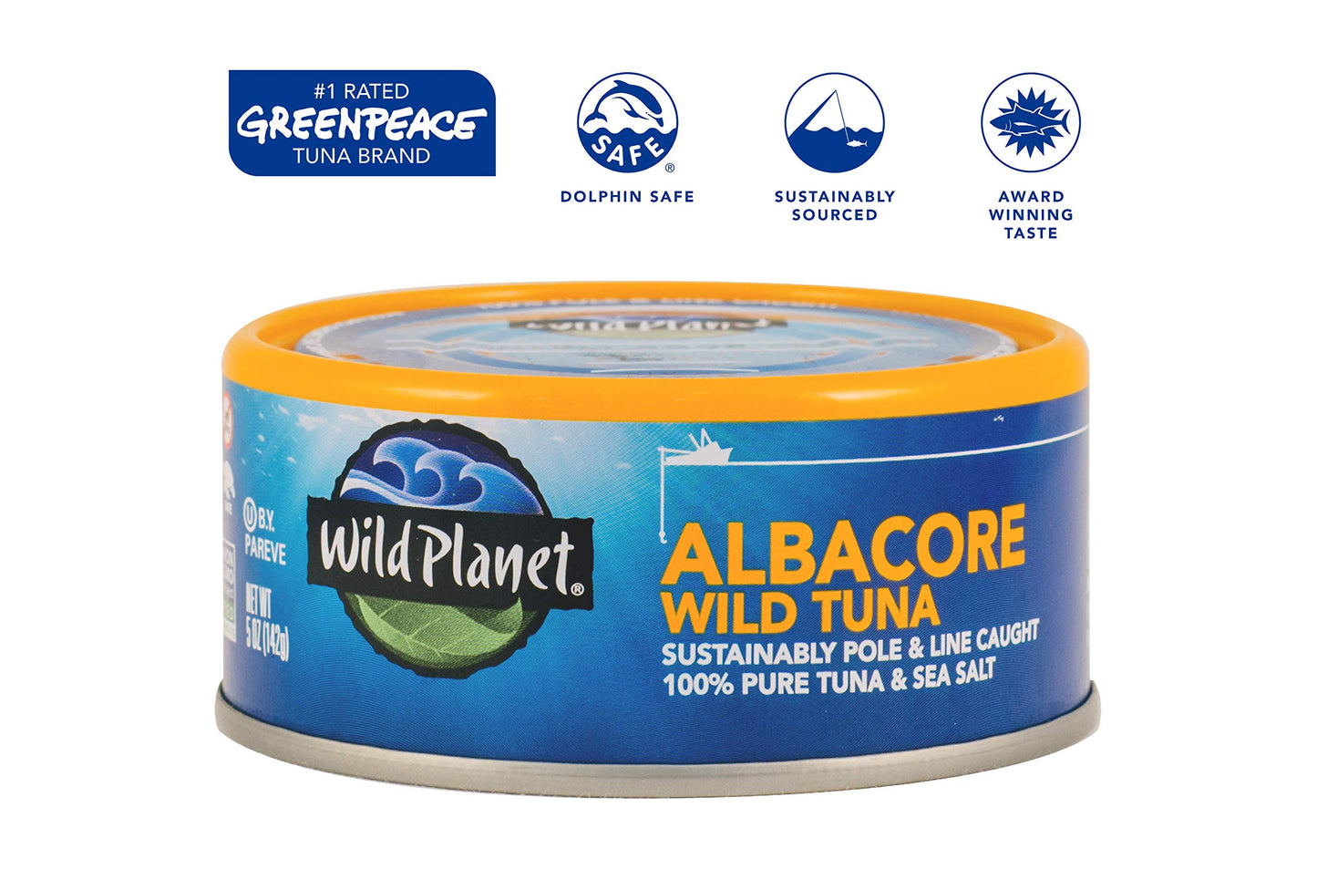 Wild Planet Albacore Wild Tuna, 3Rd Party Mercury Tested, 5 Ounce (Pack Of 6)