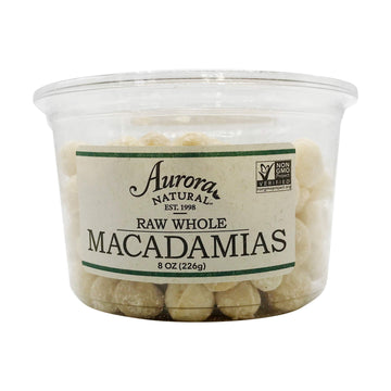 Aurora Products Macadamia Nuts, Raw, 8 oz