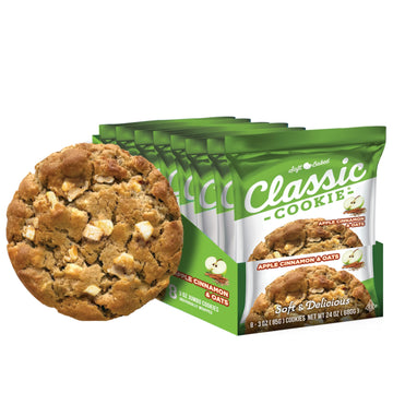 Classic Cookie, Soft Baked Cookie, Apple Cinnamon & Oats Cookie 3oz, 8 Count Pack