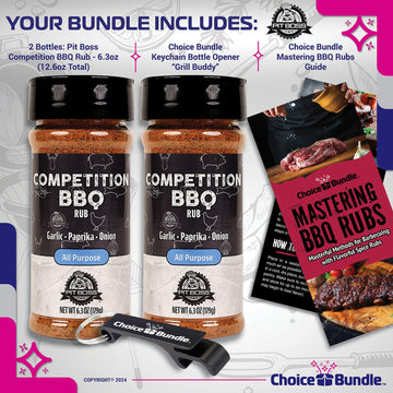 Pit Boss BBQ All Purpose Seasoning Spice & Rub Bundle, 2 Pack, 12.6 oz Total