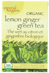 Uncle Lees Organic Lemon Ginger Green Tea, 100% Natural Premium Green Tea Bags, Fresh Flavor, Enjoy With Honey, Hot Tea Or Iced