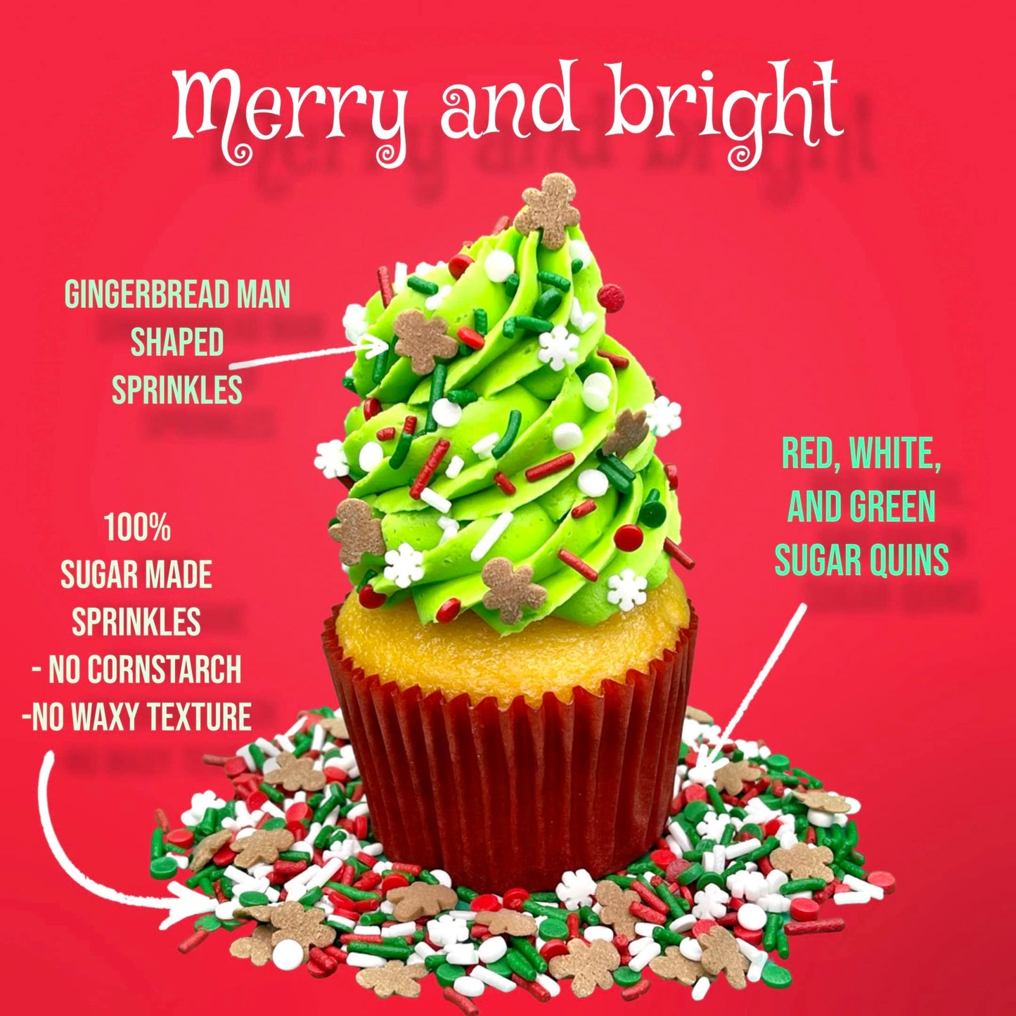 Christmas Sprinkles | Sprinkles | Christmas Jimmies | Cookie Sprinkles