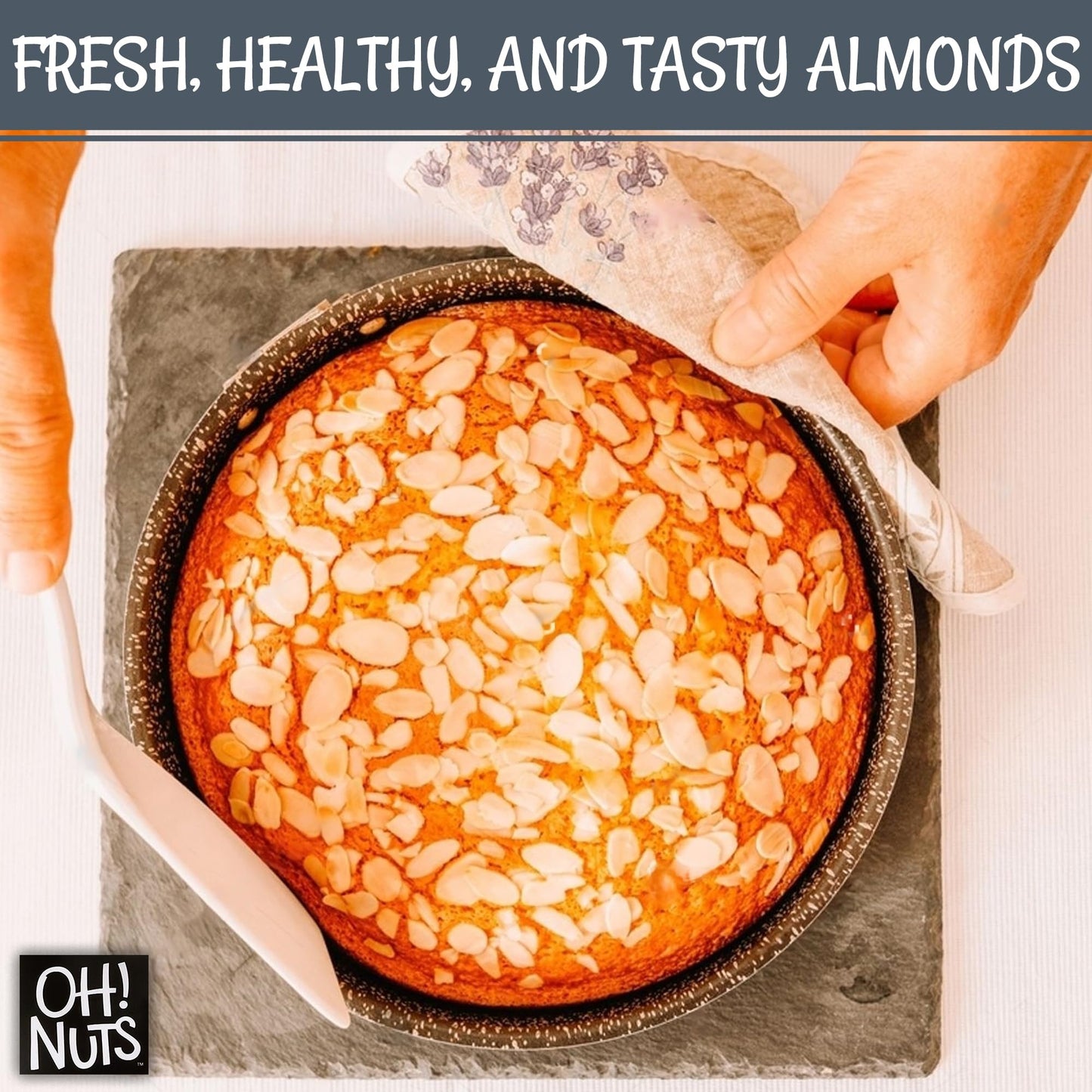 Almonds Blanched Sliced | Raw - 100% Natural | 1.5 Lb | High-Protein Almonds | Packed In New York Zip-Seal Bag For Exceptional Freshness By Oh Nuts