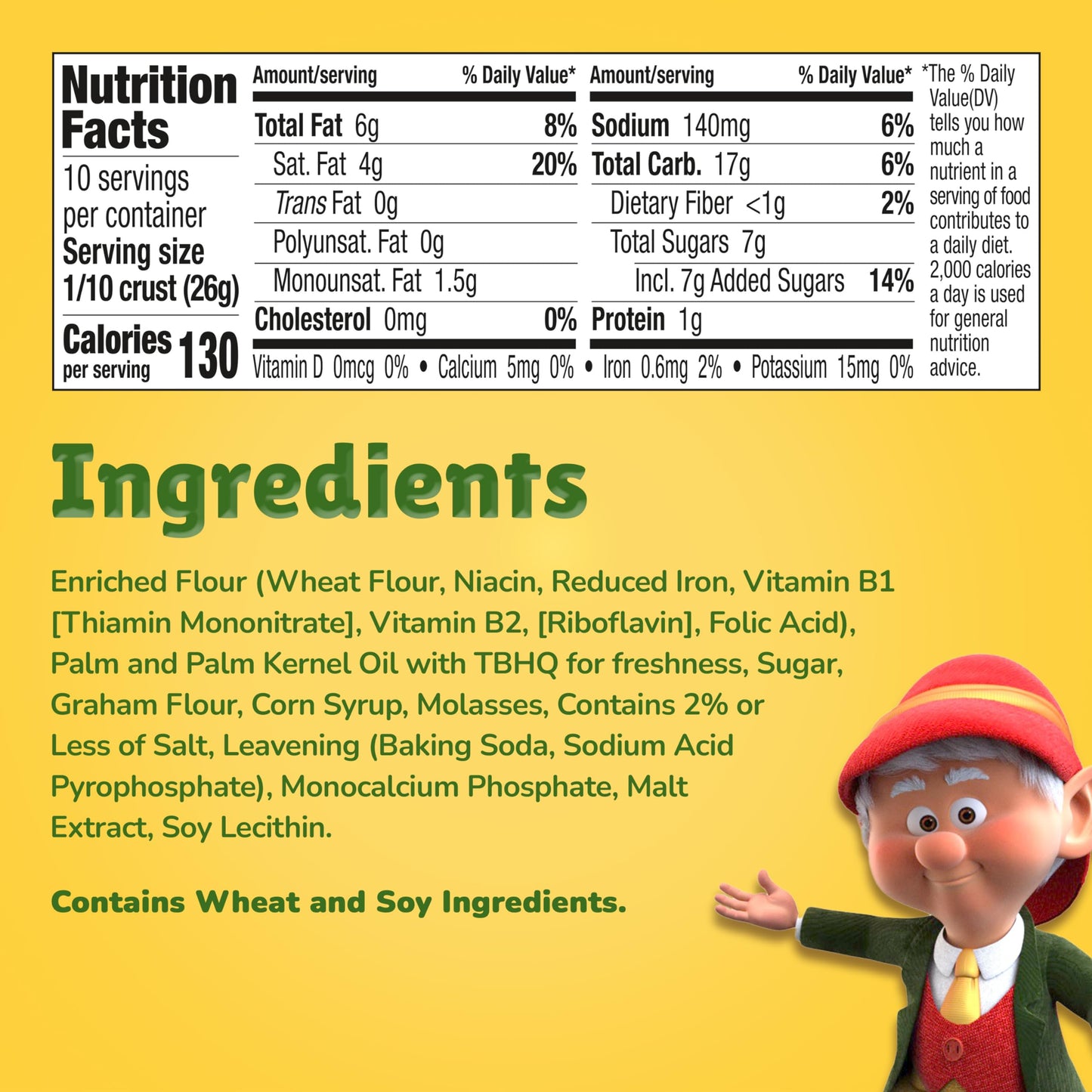 Keebler Ready Crust 10-Inch Graham Cracker Pie Crust, Premade Pie Crust For Baking And No-Bake, 9 oz