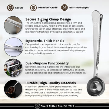 Farmer Bros Ground Coffee - Breakfast Blend 5-lb Bag - Smooth Finish Aromatic & Mild Flavor - Includes Direct Coffee Tea Est 2019 Barista Spoon with Clip