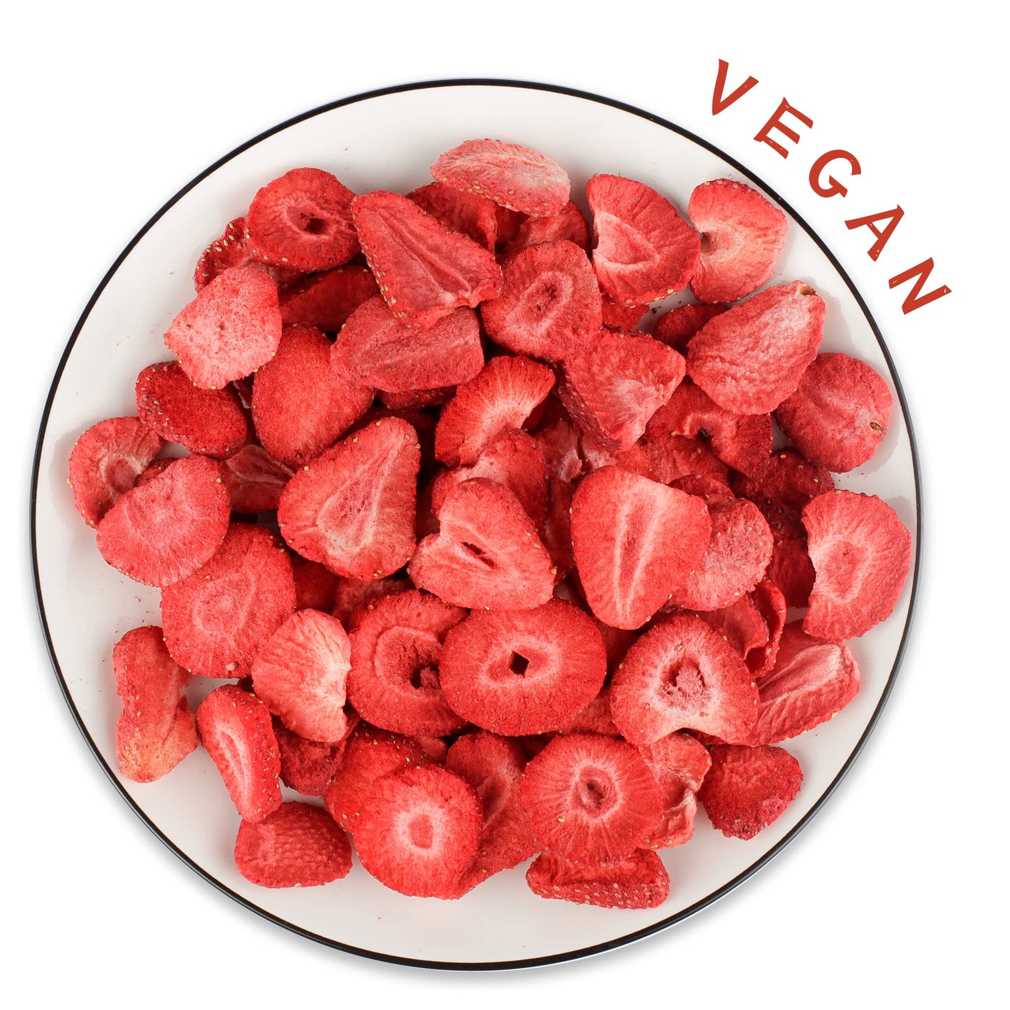 ONETANG Freeze-Dried Strawberry Fruit Snacks, Non-GMO, Vegan, Gluten-Free, 10 Pack, 0.35 Ounce per Pack