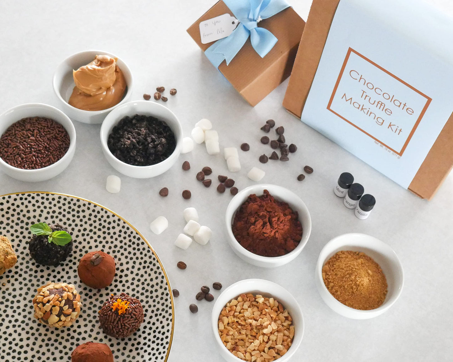 Chocolate Truffle Making Kit (Gift Idea Diy Activity Easy Intro To The Art Of Chocolate Making). Fun For All Ages! Includes Recipes And Ingredients To Make 18 Hand-Rolled Gourmet Chocolate Truffles
