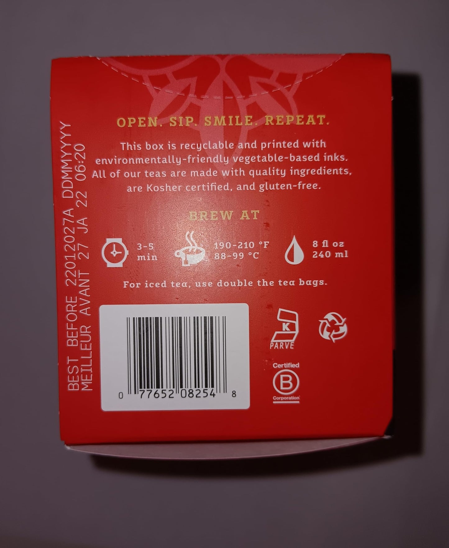 Black Tea-Chai Spice Stash Tea, 20 Count (Pack of 1)