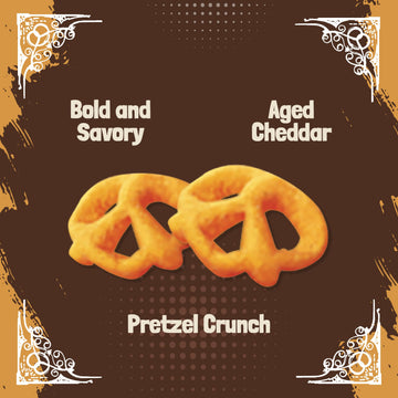 Unique Snacks Puffzels, Bold And Savory Cheddar Cheese Flavor With A Fun Pretzel Crunch, Gluten-Free Snacks, 4.8 Oz. Snack Bag,