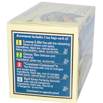 Six Assorted Tea Variety Pack 18 Bag(S)