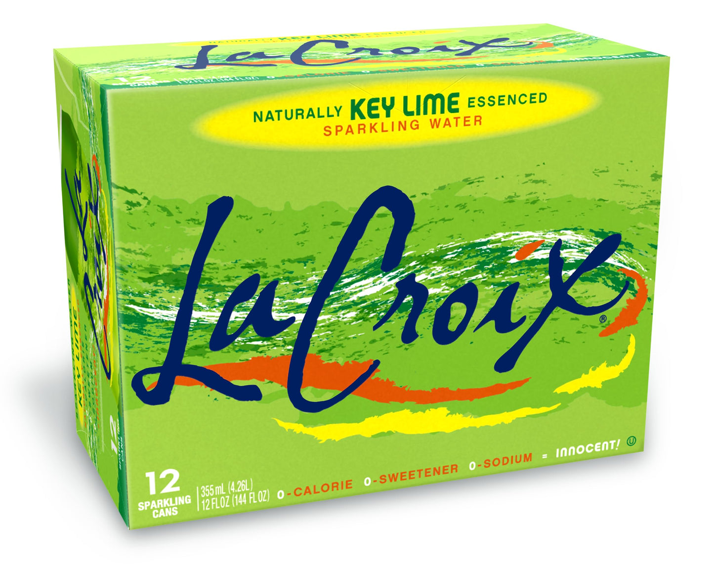 La Croix Sparkling Water Naturally Essenced Sparkling Water, Key Lime, 12 Fluid Ounce (Pack Of 12)