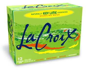 La Croix Sparkling Water Naturally Essenced Sparkling Water, Key Lime, 12 Fluid Ounce (Pack Of 12)
