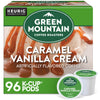 Green Mountain Coffee Roasters Caramel Vanilla Cream Coffee, Keurig Single-Serve K-Cup Pods, Light Roast, 96 Count (4 Packs Of 2