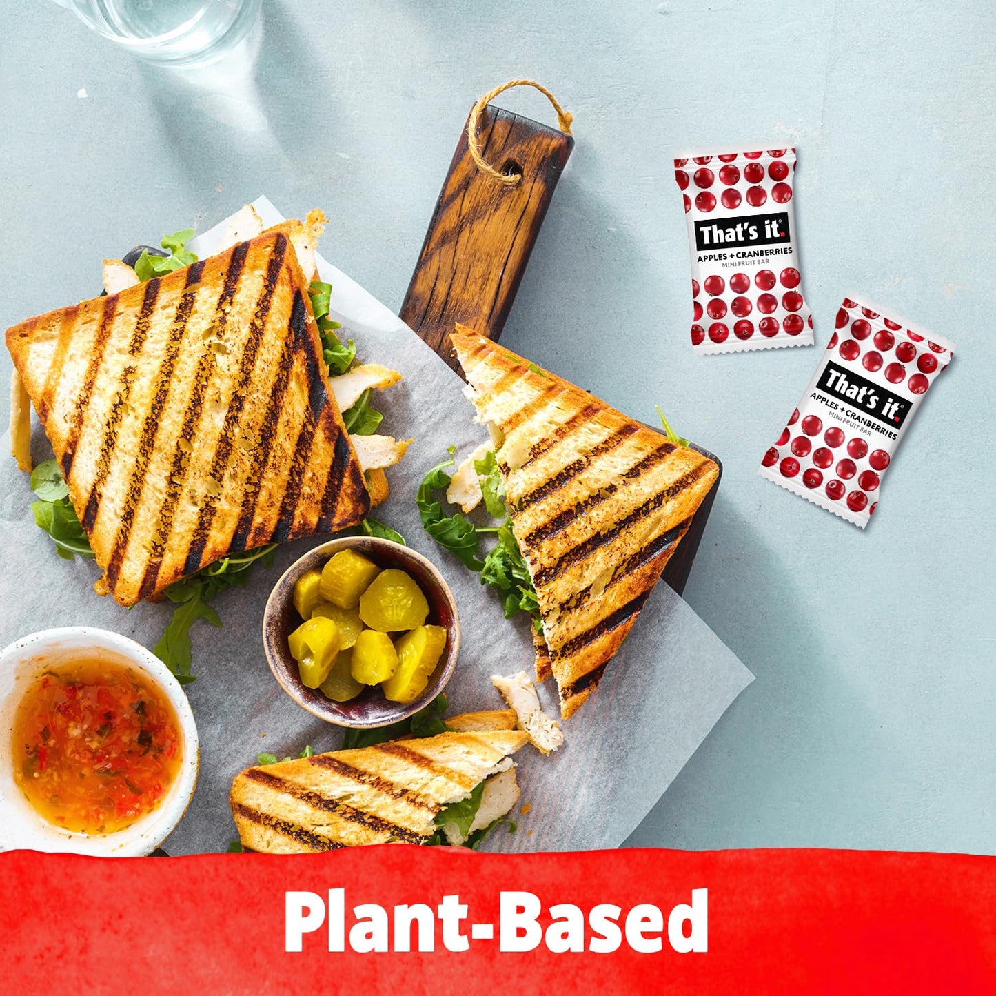 Thats It. Fun Size Fruit Bars Variety Pack(50 Pieces, 10g Each) With Apples + Bananas, Apples + Cranberries, Non-GMO, Paleo and