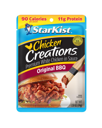 StarKist Chicken Creations Original BBQ, Single Serve Pouch, 2.6 oz
