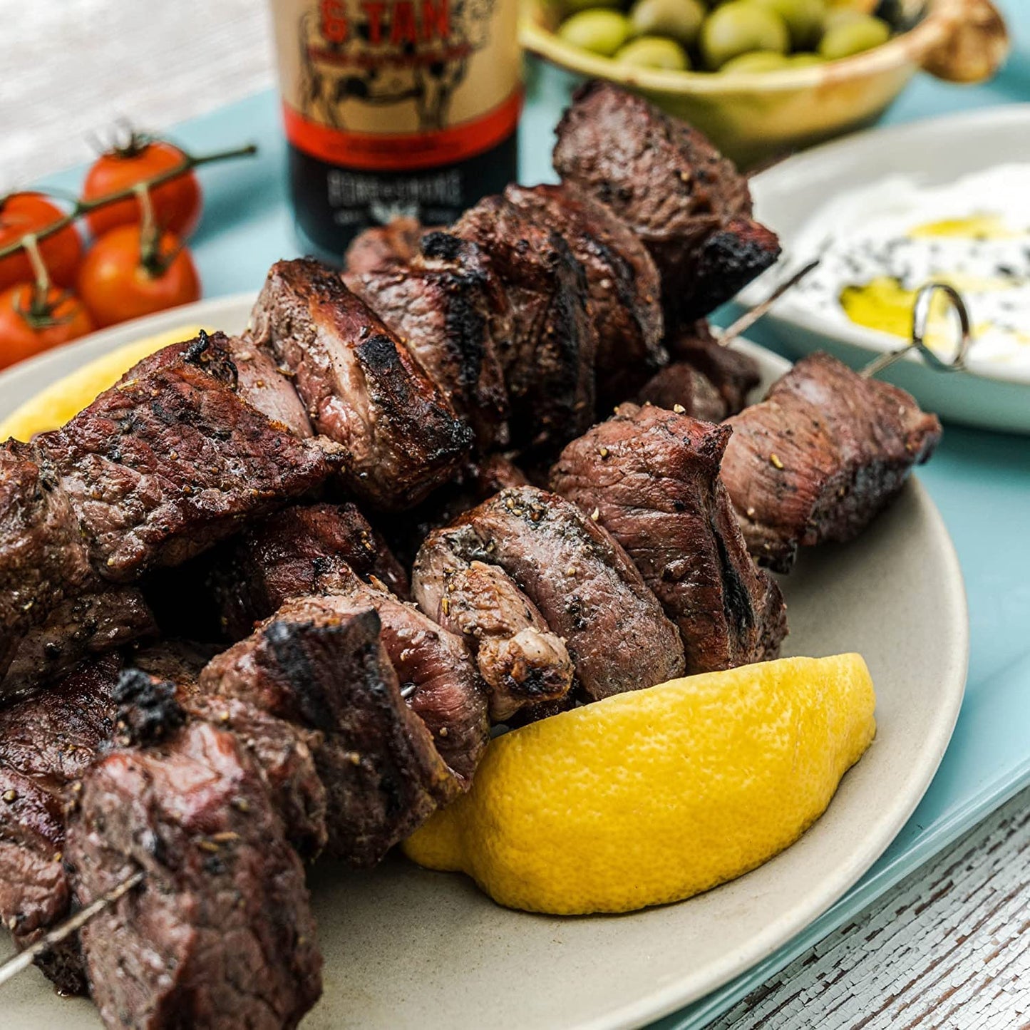 Fire & Smoke Society BBQ Rubs - Black & Tan Steak Seasoning, 13.6 oz (2-Pack) for Grilling and smoky aroma Meat