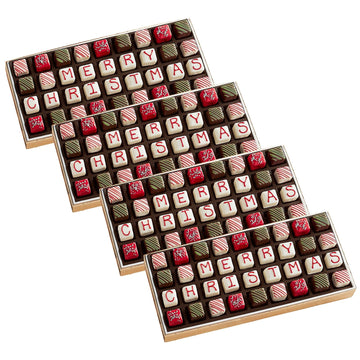 4 Holiday Gift Boxes - The Swiss Colony Merry Christmas Petits Fours 4-Gift Bundle