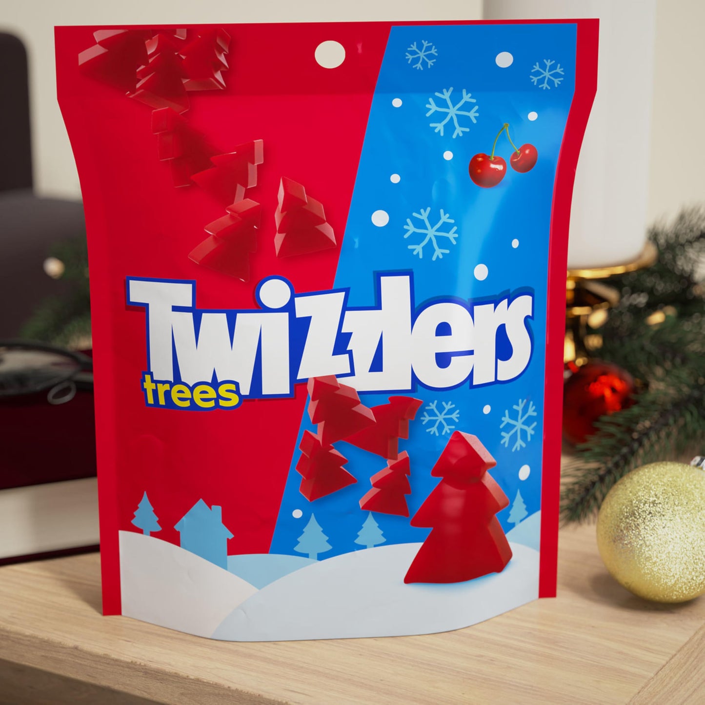 Twizzlers Cherry Flavored Chewy Candy, 7.1 oz Bag, Red