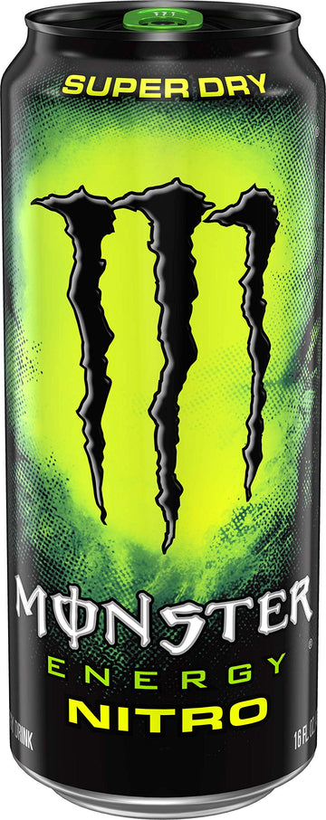 Monster Energy Nitro Super Dry Maximum Strength Drink 16, 384 Fl Oz, (Pack of 24)