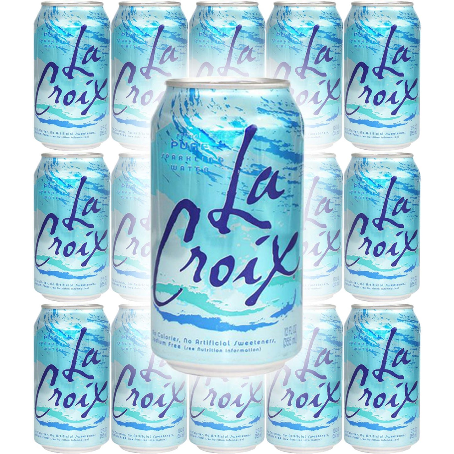 La Croix Pure Naturally Essenced Flavored Sparkling Water, 12 Oz Can (Pack Of 15, Total Of 180 Oz)