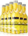 Tuscanini Organic Sparkling Lemonade, 9.3oz (6 Pack) - No Food Coloring, Product of Italy, Premium Glass Bottle