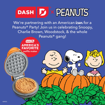 Peanuts x Dash Snoopy Jack-o-Lantern Mini Waffle Maker