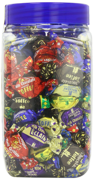 Walkers' Nonsuch Assorted Toffees & Chocolate Eclairs | Contains English Creamy, Milk & Dark Chocolate Covered, Banana Split & M