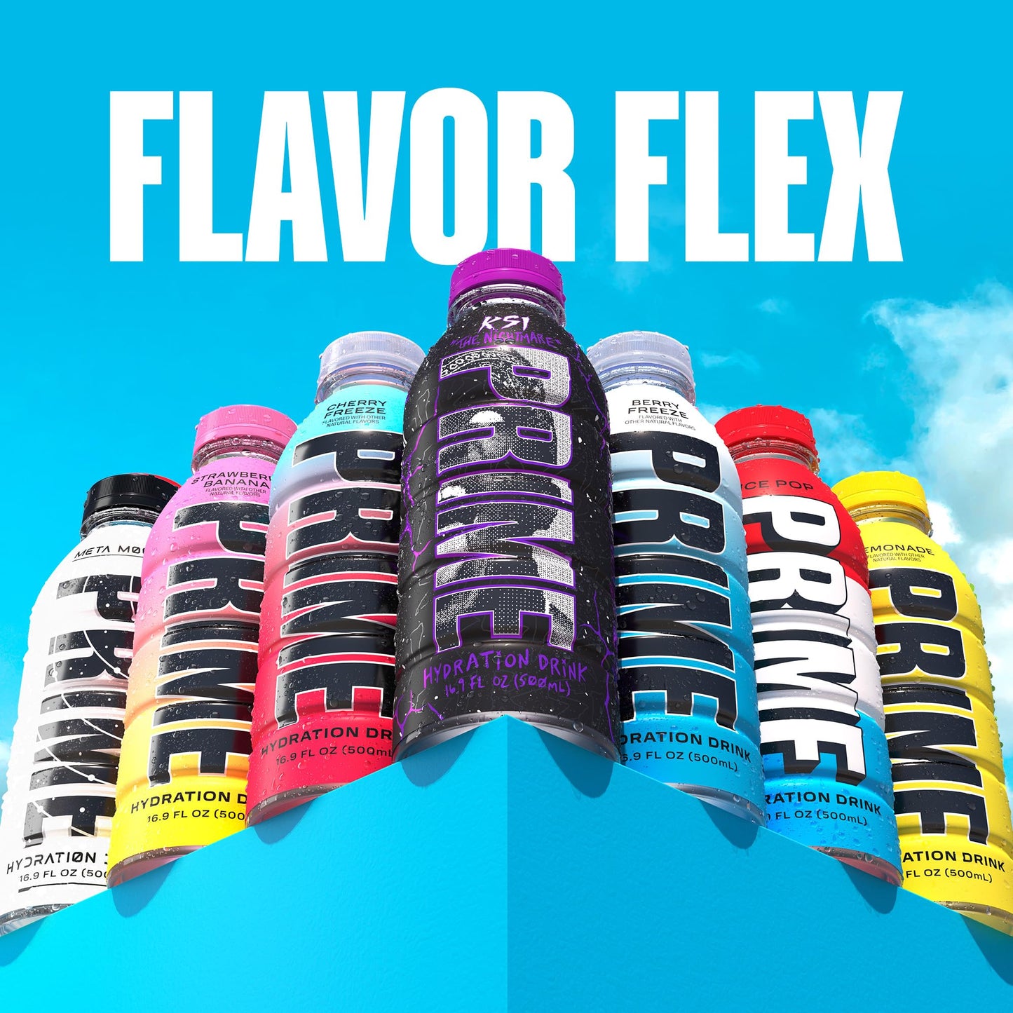 PRIME Hydration KSI THE NIGHTMARE Sports Drinks Electrolyte Enhanced to Replenish Fluids 250mg BCAAs B Vitamins Antioxidants Low Sugar 16.9 Fluid Ounce 12 Pack