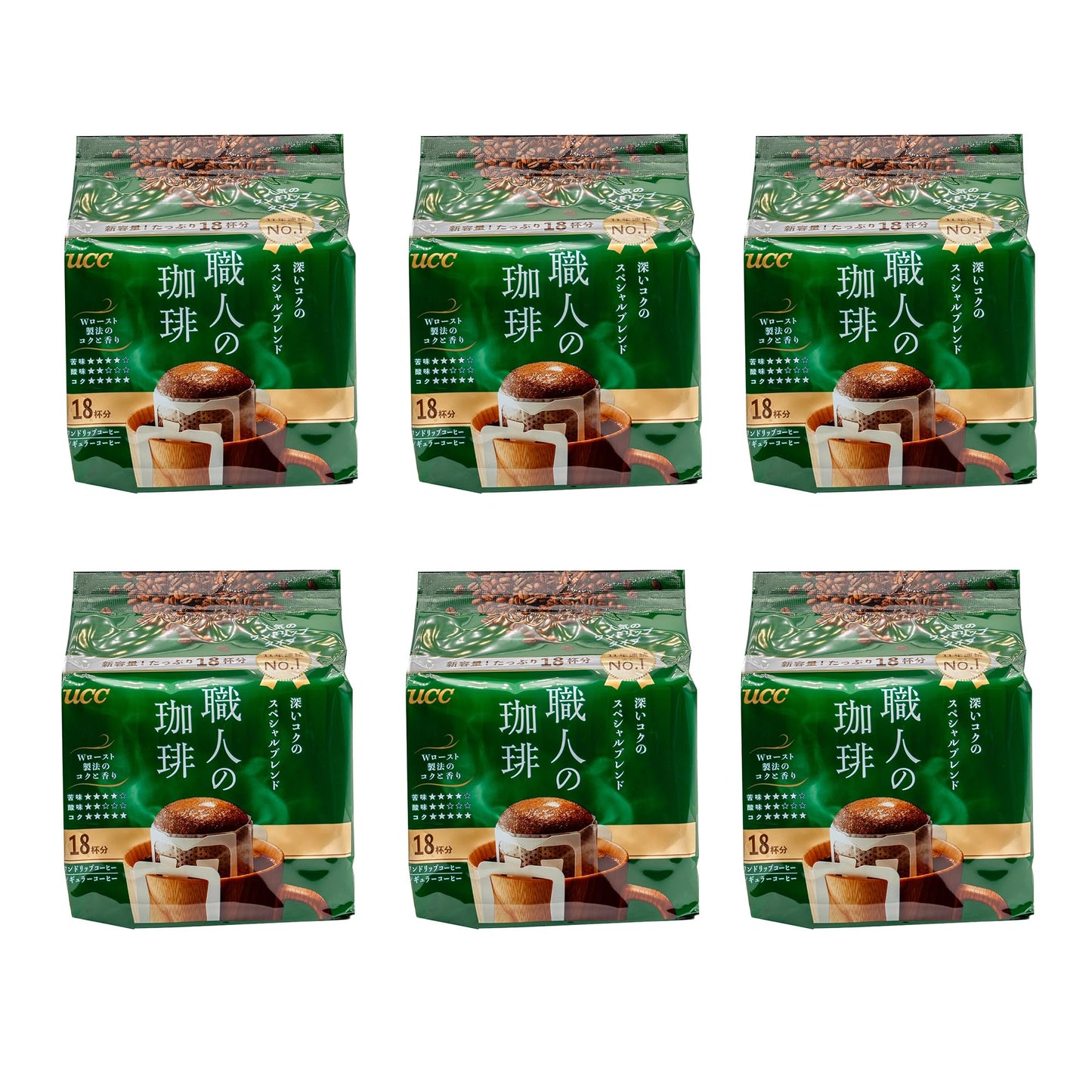 Ucc Shokunin Coffee Special Blend, Single Serve Japanese Style Pour Over Coffee, Imported From Japan, 108 Individual Bags 0.25 O