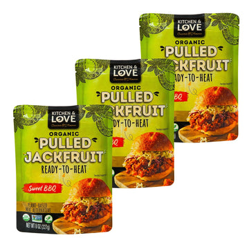 Kitchen And Love, Jackfruit Sweet Bbq, Organic, Fully Cooked, Versatile Plant Based Meat Alternative, Gluten Free, Ready In 90 S